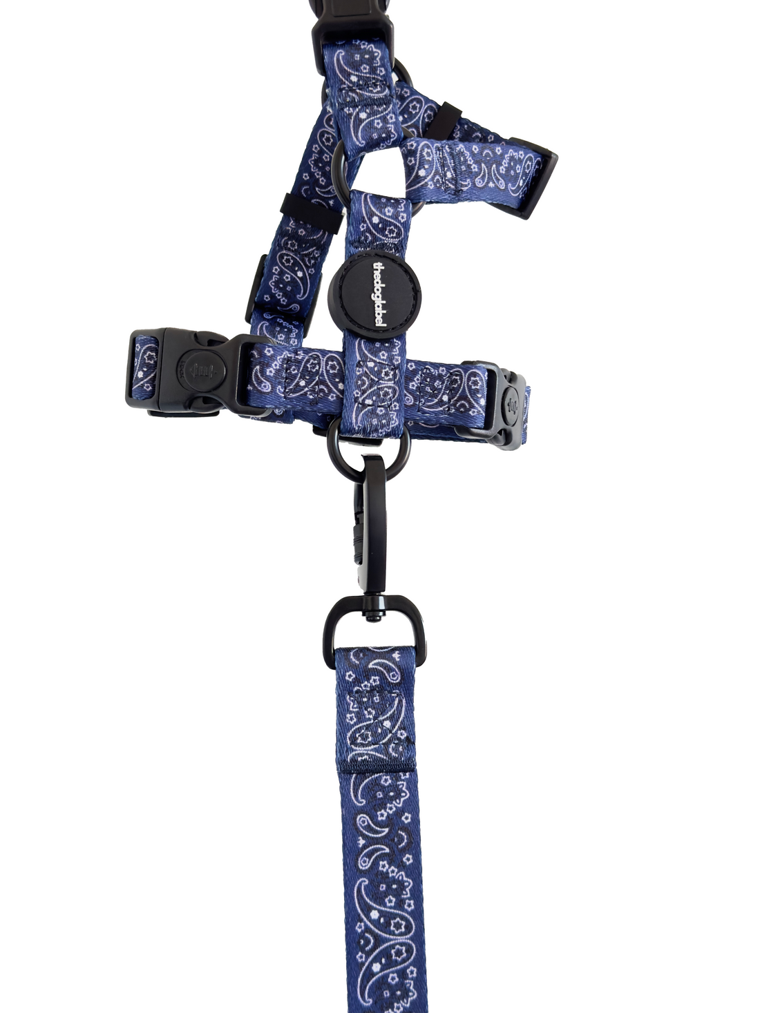 H-shape Harness - Blue Paisley