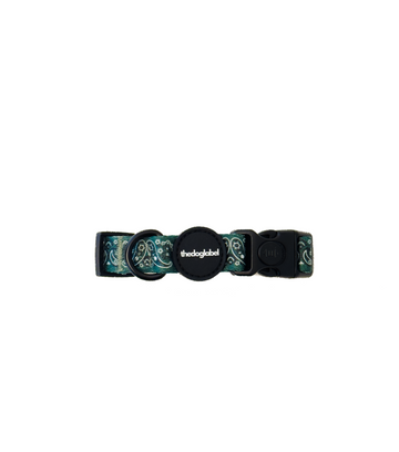 Classic collar - Forest Green Paisley