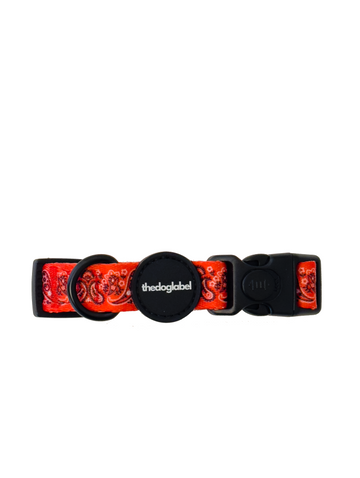 Classic collar - Cherry Red Paisley