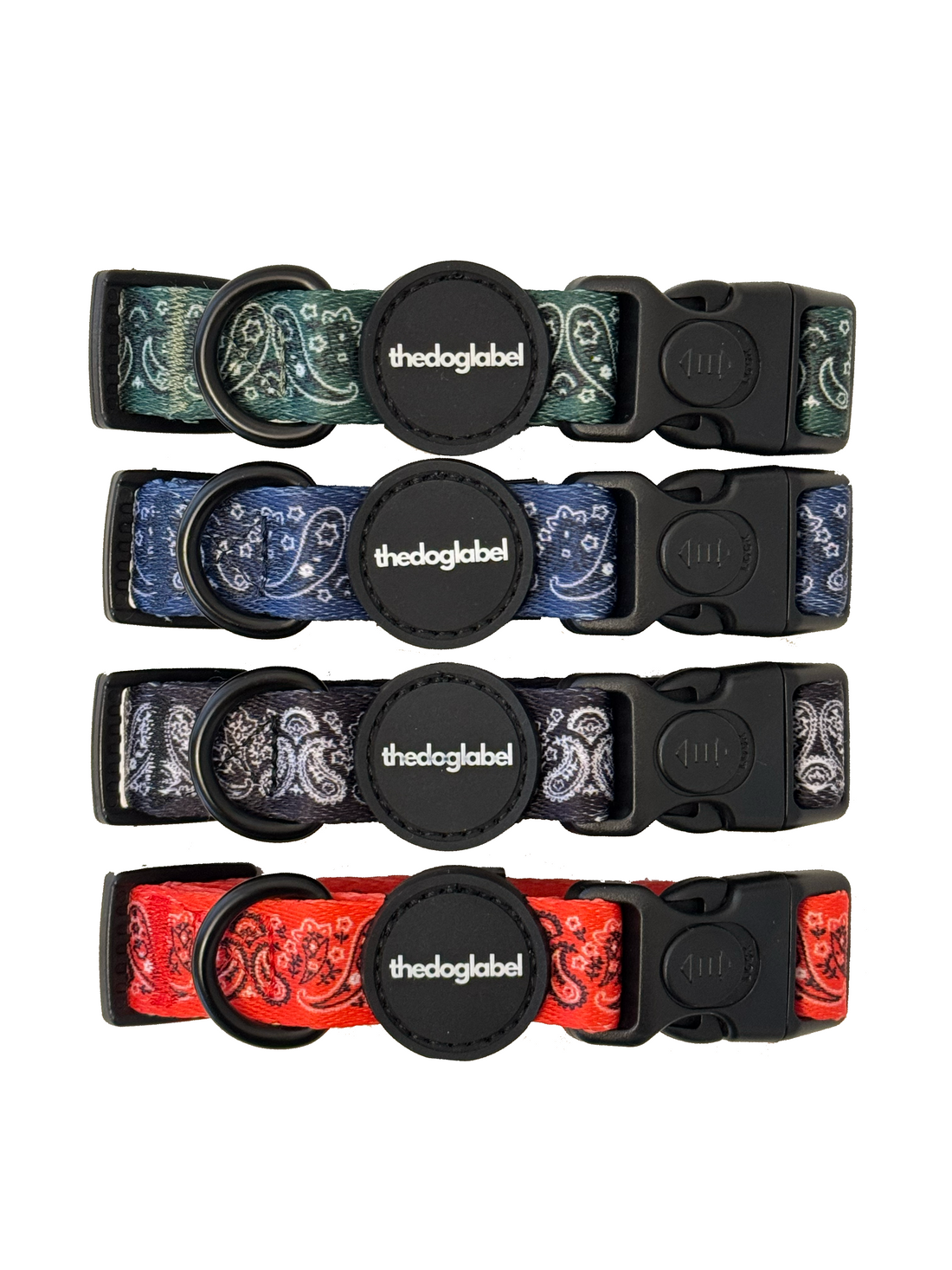 Classic collar - Forest Green Paisley