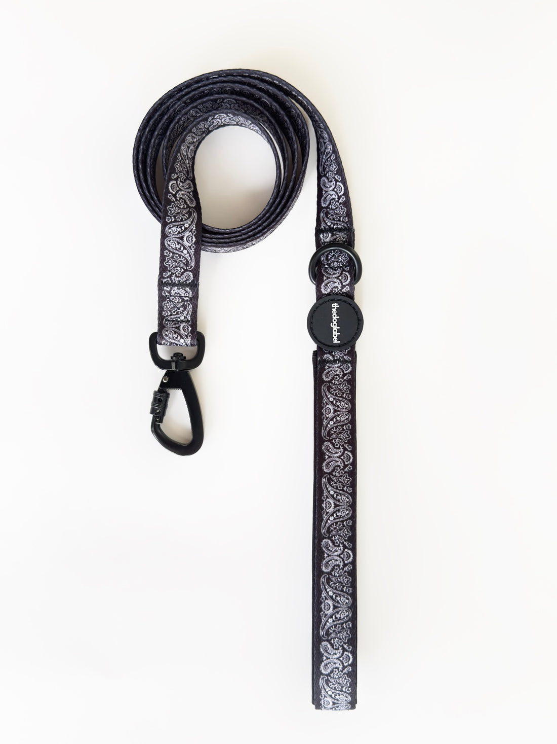 Classic Leash - Black Paisley