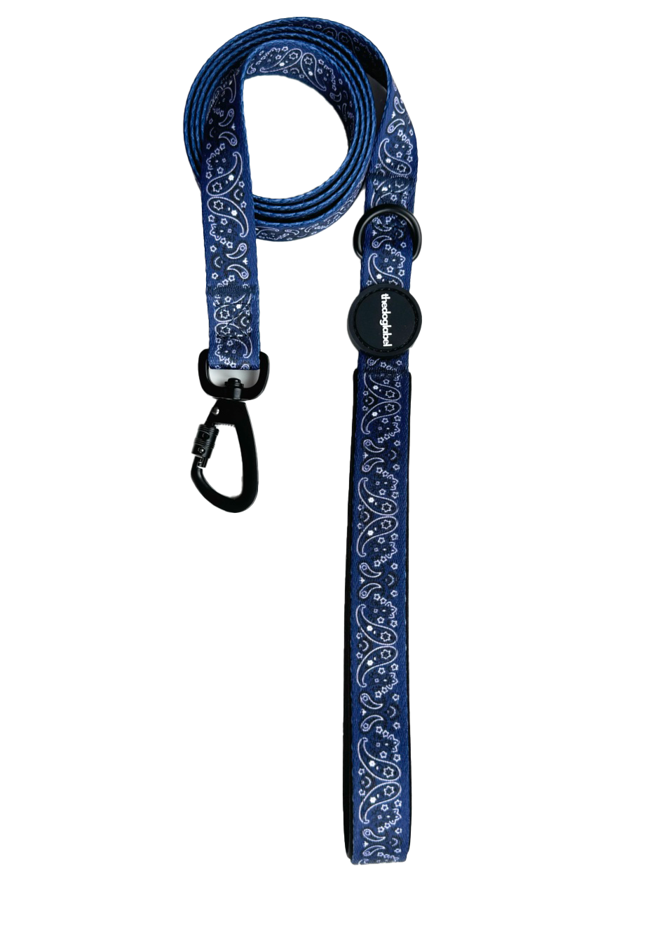 Classic Leash - Deep Blue Paisley